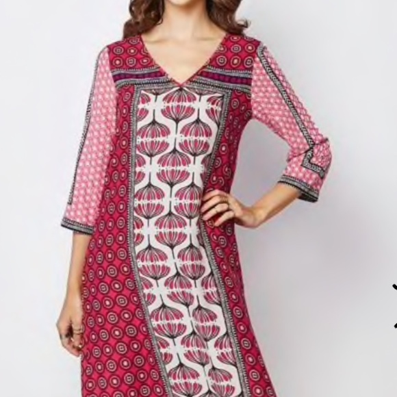 Anita Dongre Tops - Anita Dongre Global Desi Geomtric & Floral Kurta